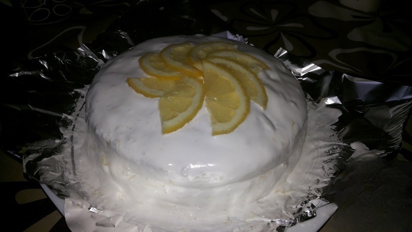 Лимонный кекс-торт