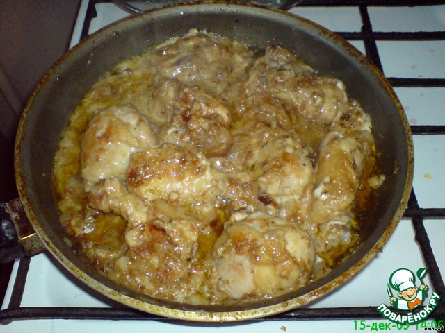 Delicious chicken in breadcrumbs