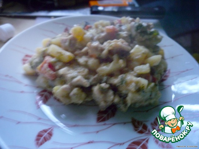 Chicken with vegetables and Provencal herbs