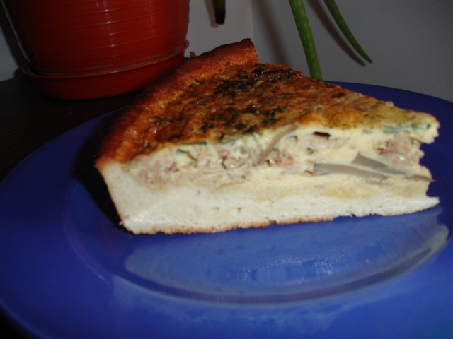 Pie with tuna