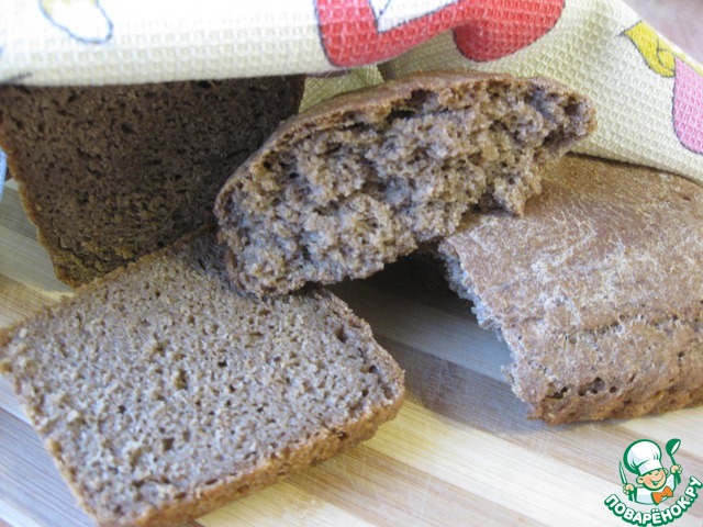 Spicy buckwheat bread on kvass concentrate