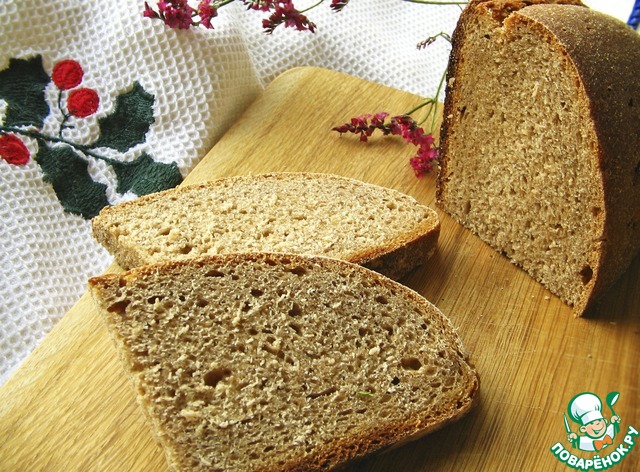 Bread in beer with garlic