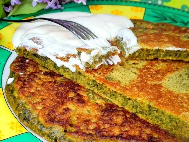 Блины с крапивой