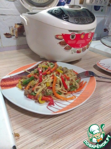 Wok with liver