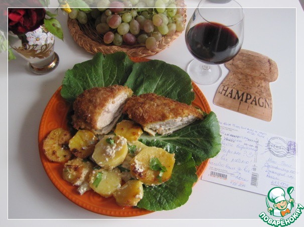 Syuprem chicken with champagne sauce
