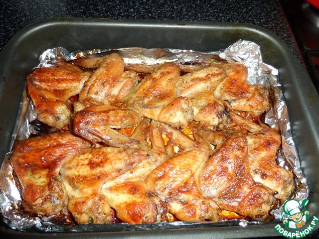 Wings in honey garlic sauce