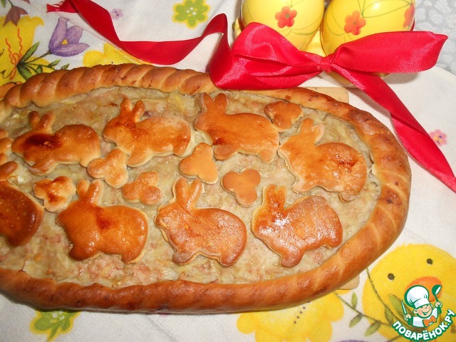 Potato and meat pie for Easter