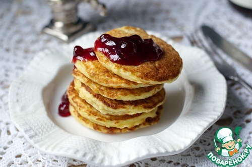 Pancakes of boiled fish