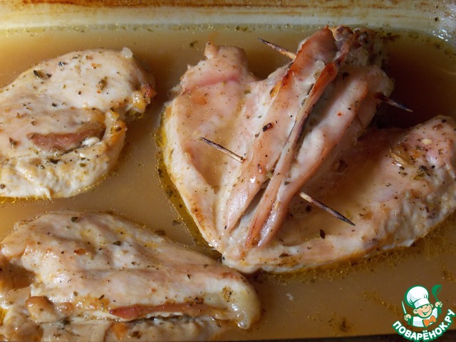 Chicken breast in grapefruit juice