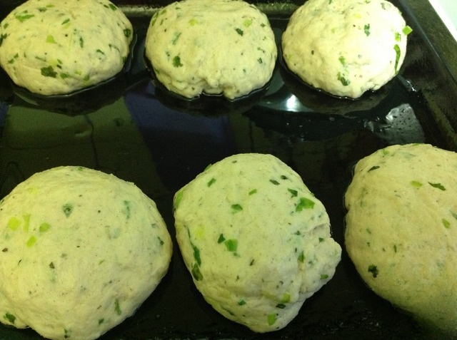 Cakes bread from barley flour 