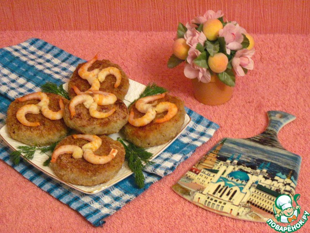 Fish cakes with a secret inside