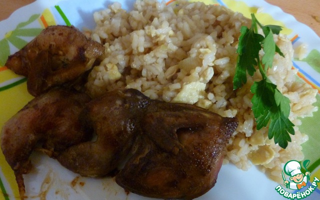 Quail with rice