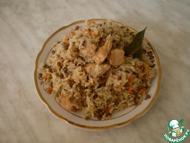 Chilaw-lentil pilaf