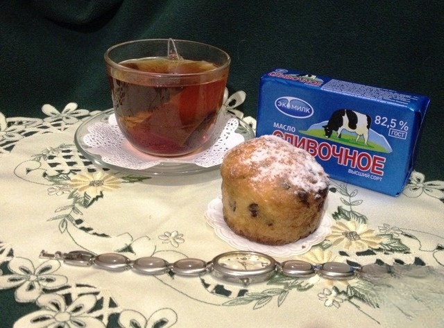 Cupcakes with chocolate 