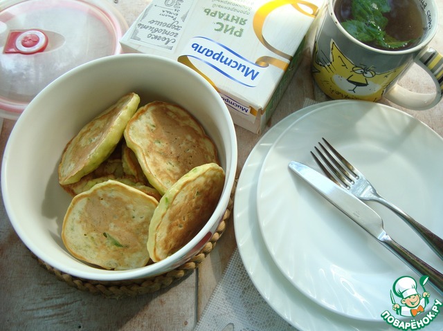 Pumpkin pancakes with rice