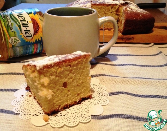 Tangerine cupcake with coconut milk