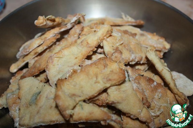 Несладкое печенье с сушеными креветками