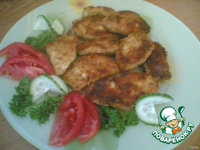 Chicken fillet in breadcrumbs