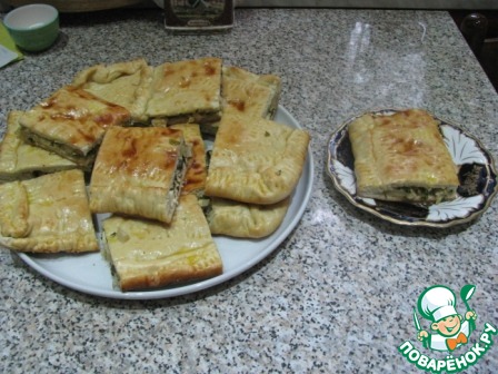 Вкусный сытный пирог со сборной начинкой