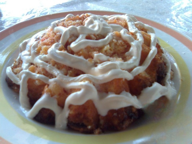 Пудинг с курагой