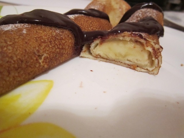 Pancakes with banana