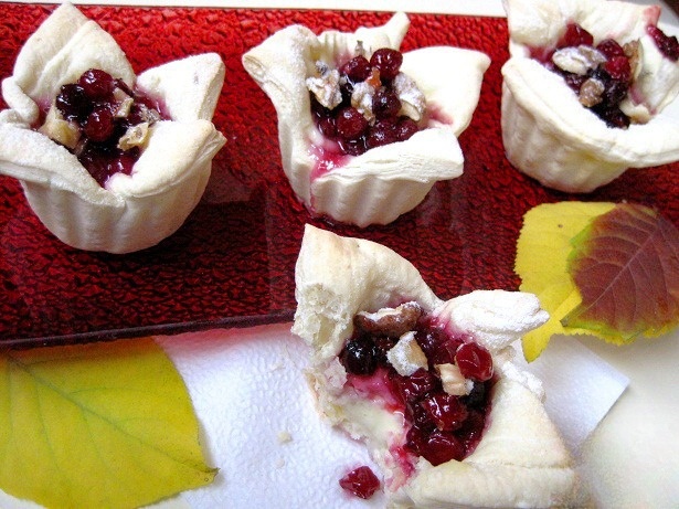 Tarts with cranberries