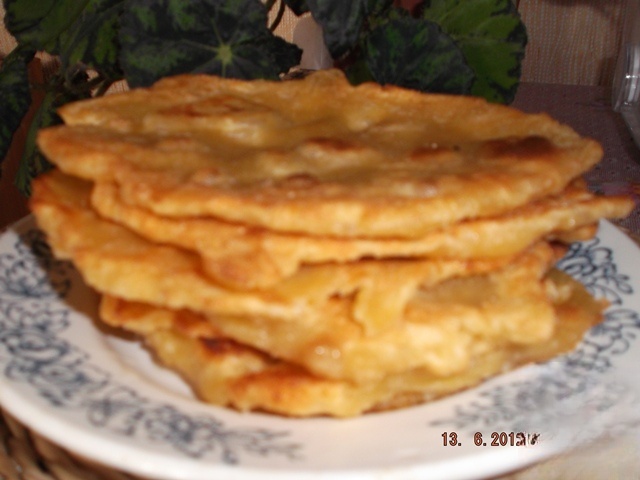 Fried tortillas with turmeric