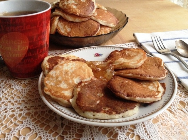 Пышные грушевые оладьи