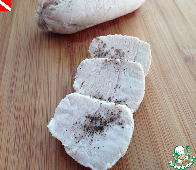 Passerovannoy chicken with Golden millet