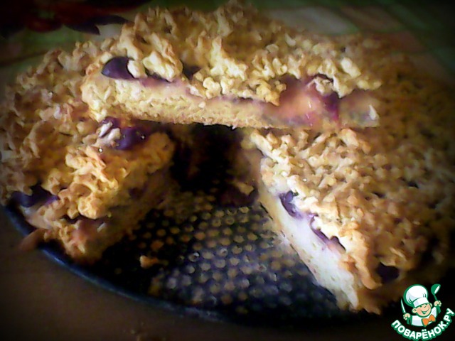 Grape pie grated