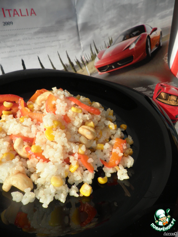 Tomatoes stuffed with risotto with cashews