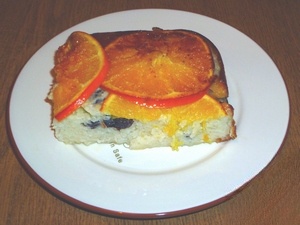 Запеканка рисово-творожная с апельсинами