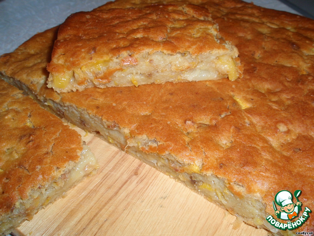 Персиковый кекс