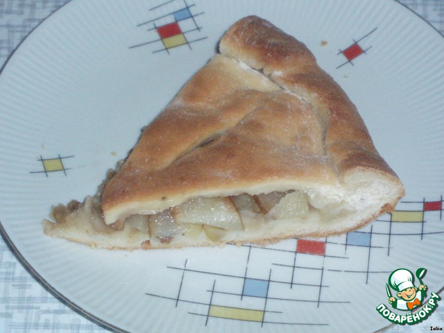 Пирог грушeвый дрожжевой