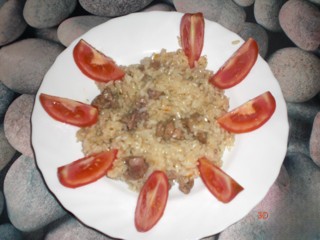 Rice with giblets