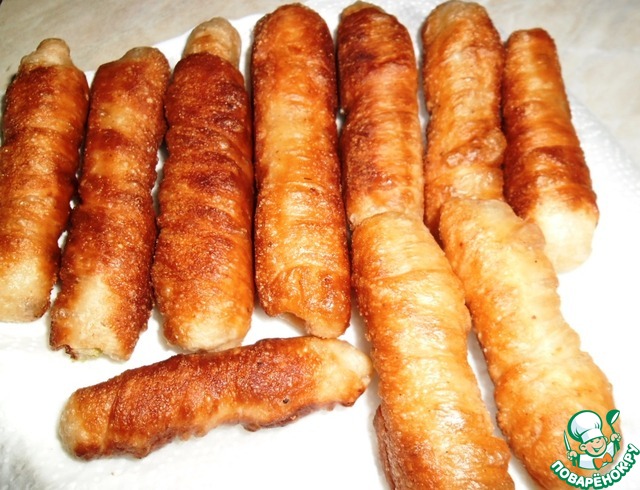 Celery, fried in vegetable test