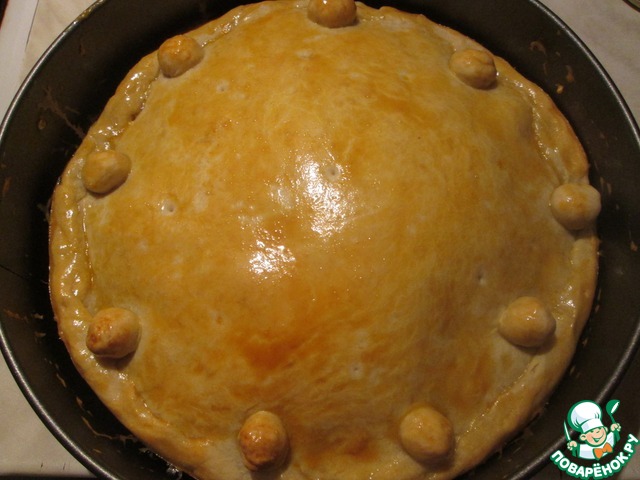 Pie with duck