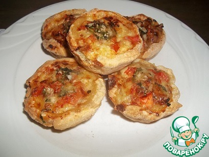 Mini quiche with zucchini