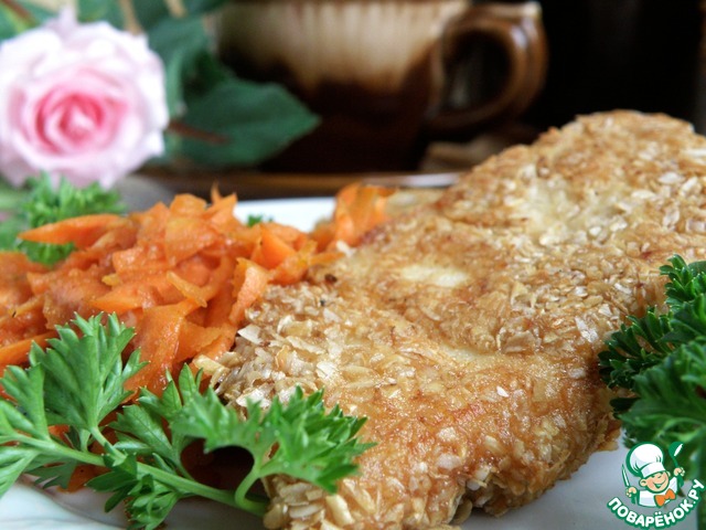 Куриное филе в отрубной панировке