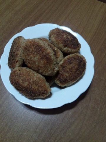 Котлеты из свинины с овощами