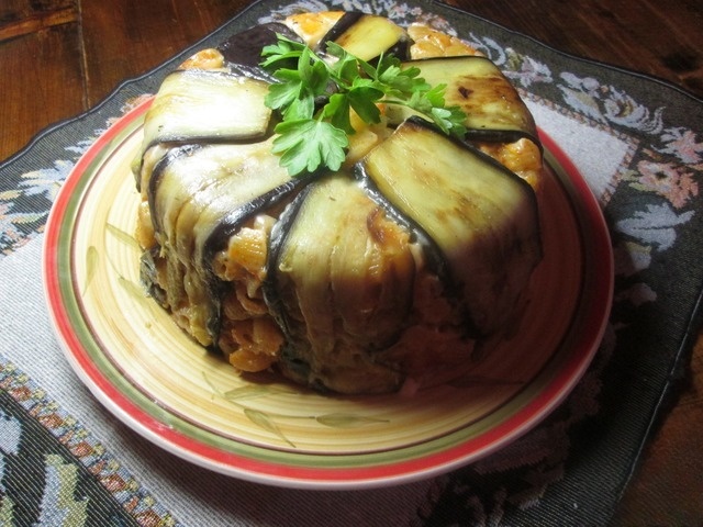 Паста, запеченная с баклажаном