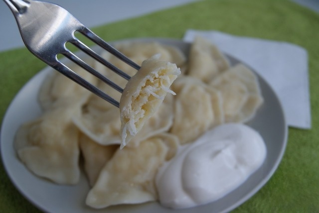 Dumplings with black radish