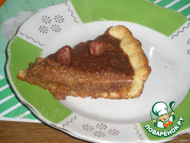 Pumpkin pie with cinnamon