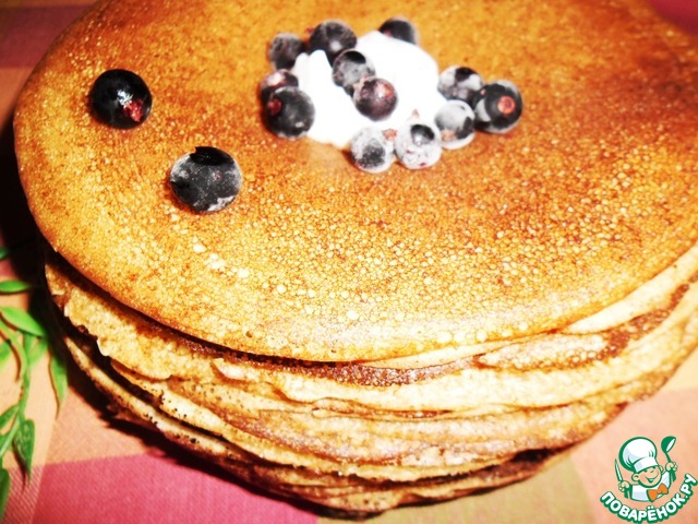 Fragrant mint pancakes