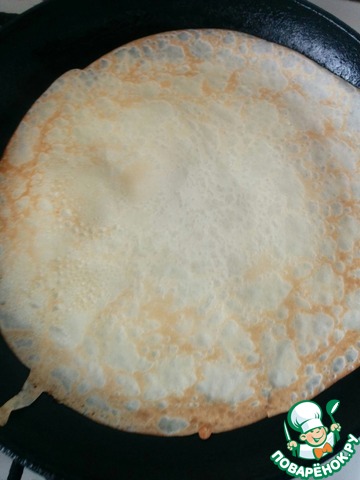 Coconut pancakes with caramelized pineapple