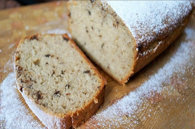 Банановый кекс с шоколадом