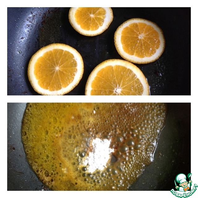Chicken fillet with orange sauce