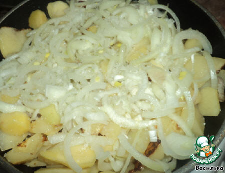 Fried potato in Russian