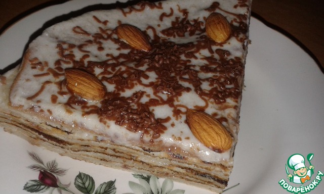 Pancakes with cream for African