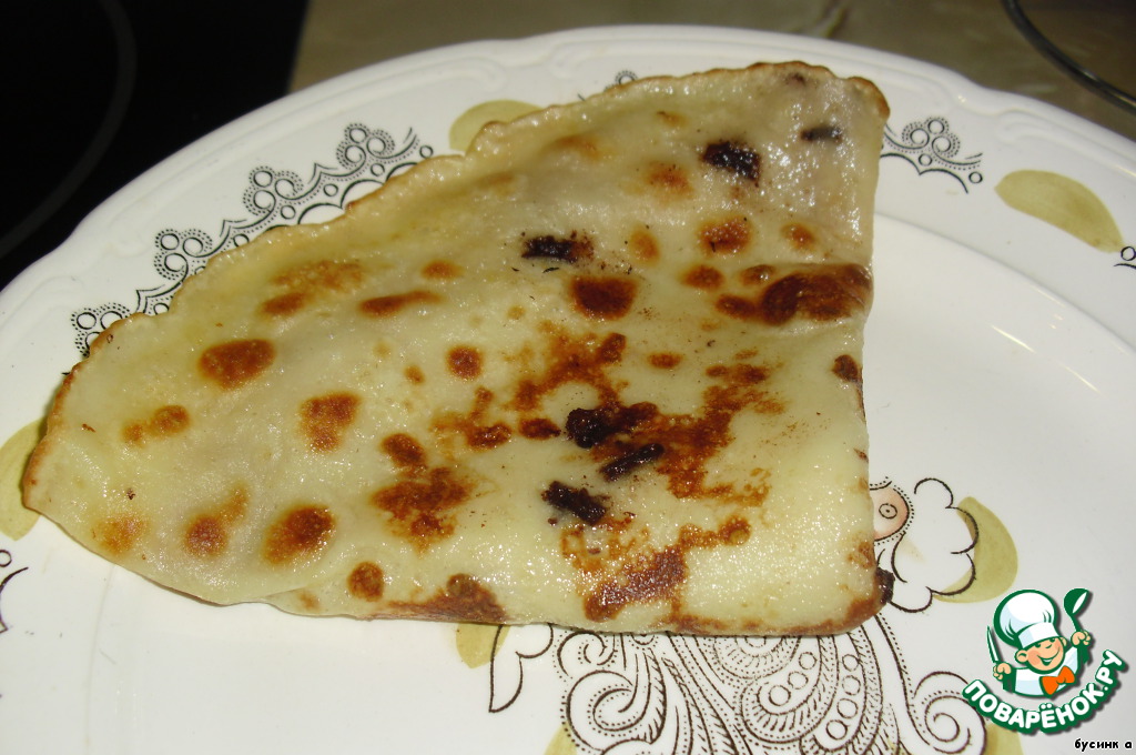 Chocolate crepes with rum